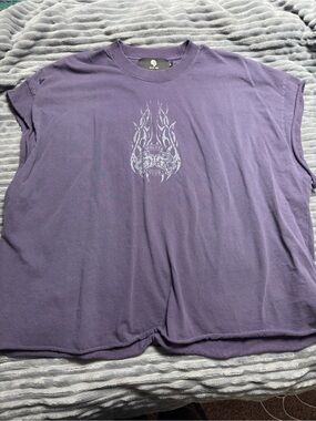 DARC Purple Graphic Sleeveless Tee
